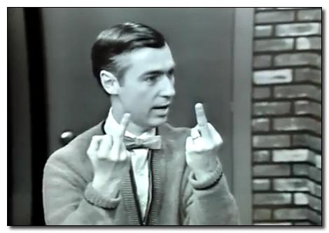 High Quality Angry Mr. Rogers Blank Meme Template