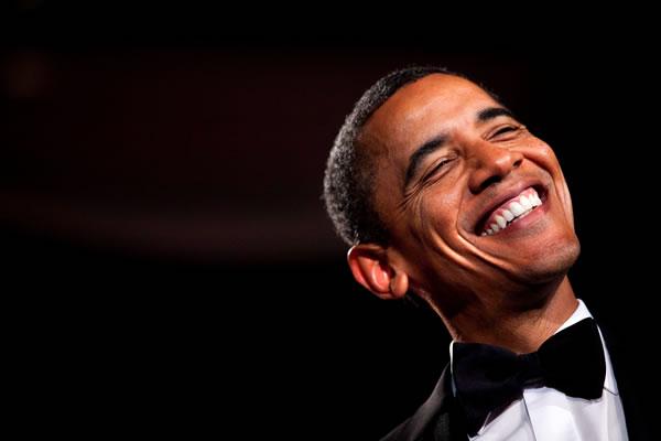 Obama smiles Blank Meme Template