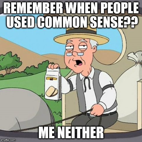 Pepperidge Farm Remembers Meme | REMEMBER WHEN PEOPLE USED COMMON SENSE?? ME NEITHER | image tagged in memes,pepperidge farm remembers | made w/ Imgflip meme maker