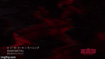 Babymetal | image tagged in gifs,death,metal,horns,evil,girl | made w/ Imgflip video-to-gif maker