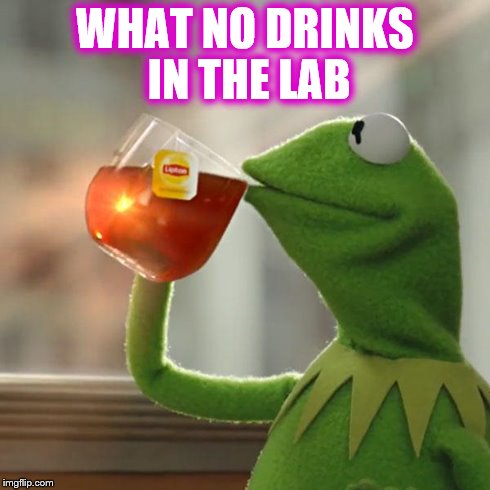 But That's None Of My Business Meme | WHAT NO DRINKS IN THE LAB | image tagged in memes,but thats none of my business,kermit the frog | made w/ Imgflip meme maker
