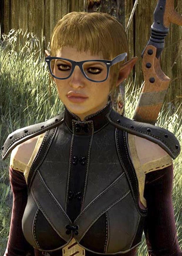 High Quality Hipster Sera by Tevinter Rose Blank Meme Template