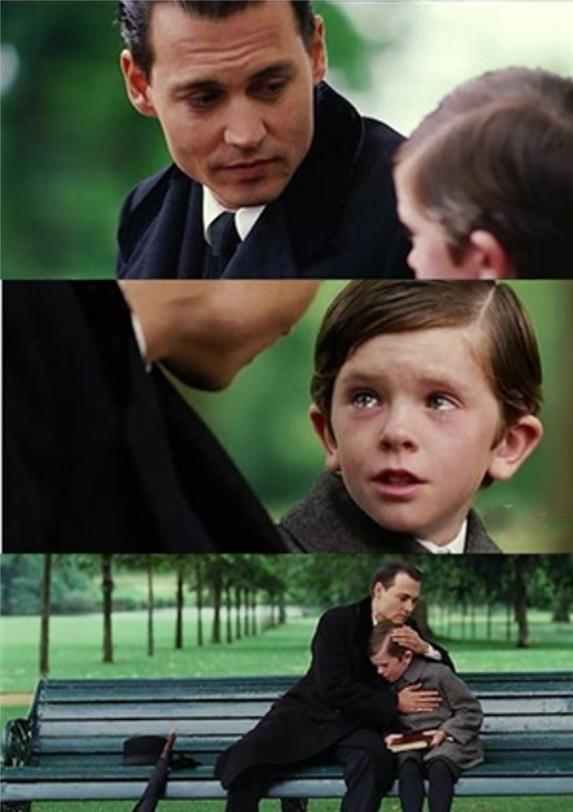 High Quality Finding Neverland inverted Blank Meme Template