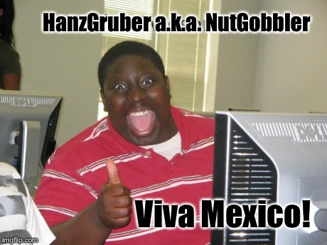HanzGruber a.k.a. NutGobbler Viva Mexico! | made w/ Imgflip meme maker