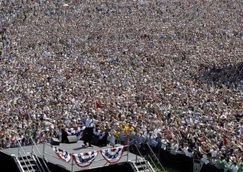 Obama Crowd Blank Meme Template