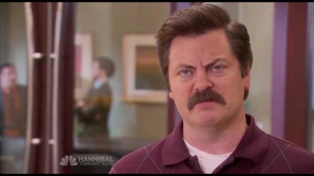 High Quality Ron Swanson Blank Meme Template