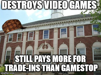 DESTROYS VIDEO GAMES STILL PAYS MORE FOR TRADE-INS THAN GAMESTOP | made w/ Imgflip meme maker