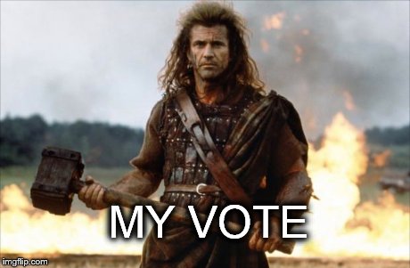 Scotland vote | MY VOTE | image tagged in scotland vote | made w/ Imgflip meme maker