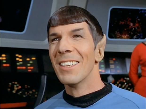 High Quality Spock Smiling Blank Meme Template