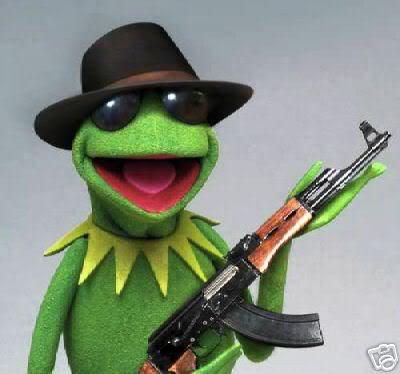 kermit-gun Blank Meme Template