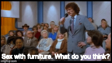 Town Talk | image tagged in gifs,funny,movies,uhf,weird al | made w/ Imgflip video-to-gif maker