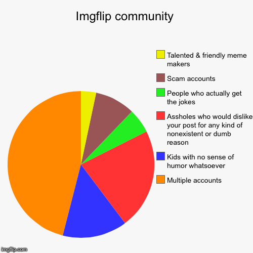 image tagged in funny,pie charts | made w/ Imgflip chart maker