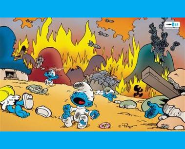 High Quality DeadSmurfs Blank Meme Template