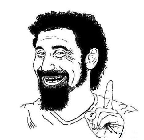 High Quality Serj Tankian Blank Meme Template