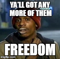 Y'all Got Any More Of That Meme | YA'LL GOT ANY MORE OF THEM FREEDOM | image tagged in dave chappelle | made w/ Imgflip meme maker