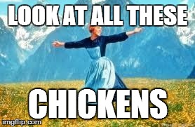 Look At All These | LOOK AT ALL THESE CHICKENS | image tagged in memes,look at all these | made w/ Imgflip meme maker
