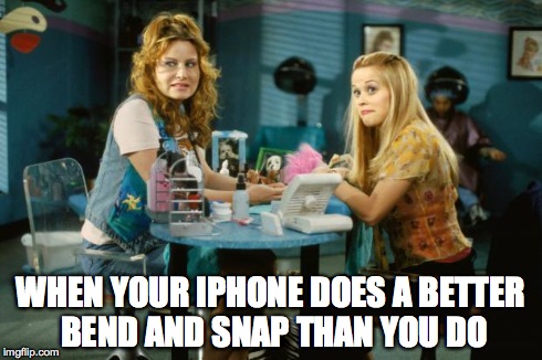 WHEN YOUR IPHONE DOES A BETTER BEND AND SNAP THAN YOU DO | image tagged in bendsnap | made w/ Imgflip meme maker