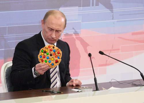 High Quality Putin Got A Cookie Blank Meme Template