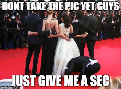 Don't take the picture yet | DONT TAKE THE PIC YET GUYS JUST GIVE ME A SEC | image tagged in dress | made w/ Imgflip meme maker