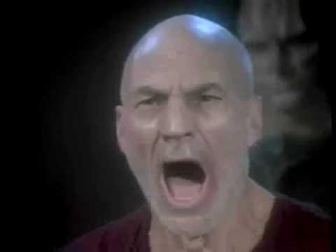 High Quality Picard yelling Blank Meme Template
