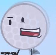 Crazy Golf ball sez Blank Meme Template