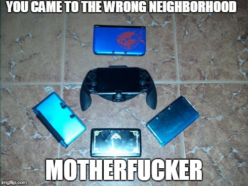 4v1 | YOU CAME TO THE WRONG NEIGHBORHOOD MOTHERF**KER | image tagged in wrong neighborhood | made w/ Imgflip meme maker