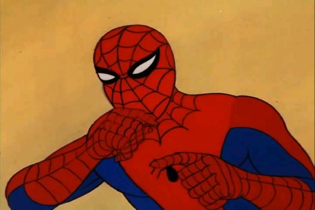 Shocked Spider-Man Blank Meme Template