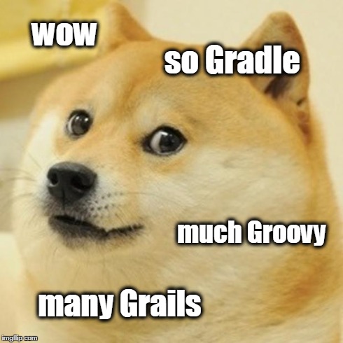Doge | wow much Groovy many Grails so Gradle | image tagged in memes,doge | made w/ Imgflip meme maker