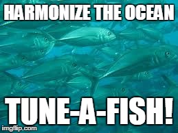 HARMONIZE THE OCEAN TUNE-A-FISH! | image tagged in fish | made w/ Imgflip meme maker