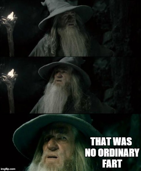 Confused Gandalf Meme | THAT WAS NO ORDINARY FART | image tagged in memes,confused gandalf | made w/ Imgflip meme maker