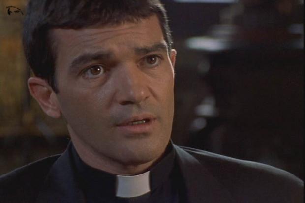 High Quality Antonio Banderas Priest Blank Meme Template