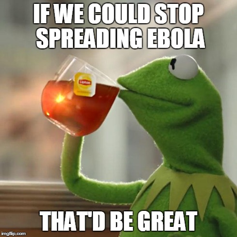 But That's None Of My Business | IF WE COULD STOP SPREADING EBOLA THAT'D BE GREAT | image tagged in memes,but thats none of my business,kermit the frog | made w/ Imgflip meme maker
