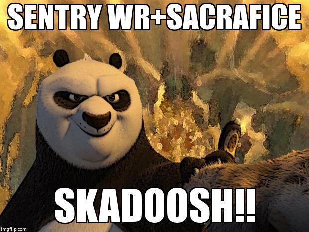 Skadoosh | SENTRY WR+SACRAFICE SKADOOSH!! | image tagged in skadoosh | made w/ Imgflip meme maker