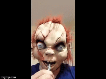 Chucky Vape | image tagged in gifs | made w/ Imgflip video-to-gif maker