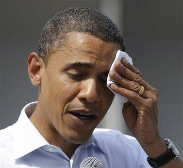 High Quality Obama relieved sweat Blank Meme Template