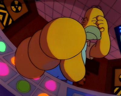 Homer Simpson Button Blank Meme Template
