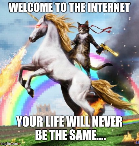 Welcome To The Internets Meme | WELCOME TO THE INTERNET YOUR LIFE WILL NEVER BE THE SAME.... | image tagged in memes,welcome to the internets | made w/ Imgflip meme maker