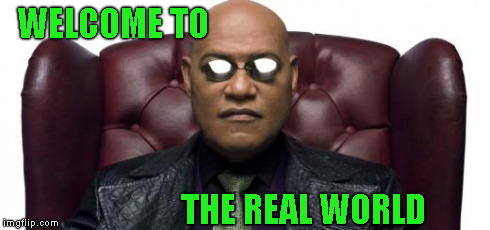 WELCOME TO THE REAL WORLD | made w/ Imgflip meme maker