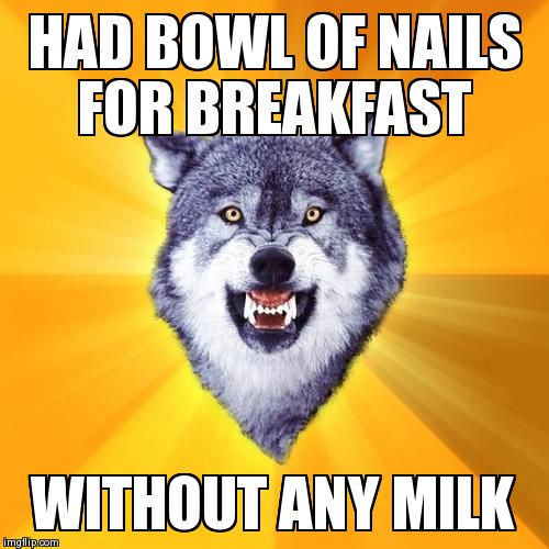 Courage Wolf Meme | image tagged in memes,courage wolf | made w/ Imgflip meme maker