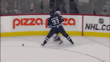 Byfuglien flattens Barrie with monster check - GIF