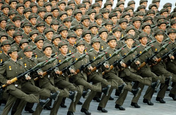 North Korean Military March Blank Meme Template