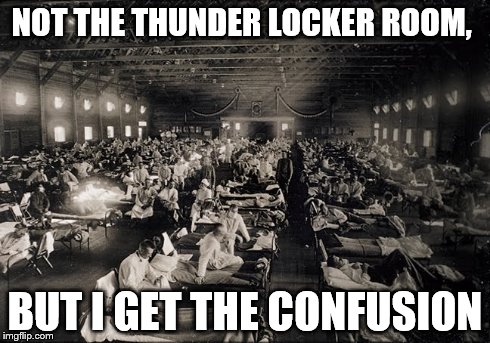 NOT THE THUNDER LOCKER ROOM, BUT I GET THE CONFUSION | made w/ Imgflip meme maker