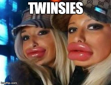 Duck Face Chicks Meme | TWINSIES | image tagged in memes,duck face chicks | made w/ Imgflip meme maker