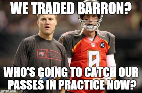 WE TRADED BARRON? WHO'S GOING TO CATCH OUR PASSES IN PRACTICE NOW? | made w/ Imgflip meme maker