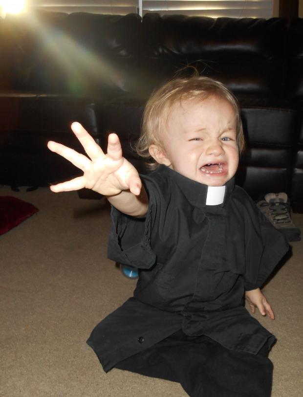 High Quality Baby Priest Blank Meme Template
