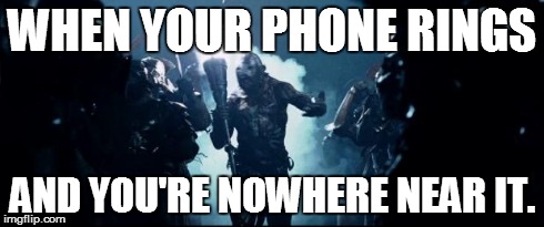 Distant Ringing | WHEN YOUR PHONE RINGS AND YOU'RE NOWHERE NEAR IT. | image tagged in berserker | made w/ Imgflip meme maker