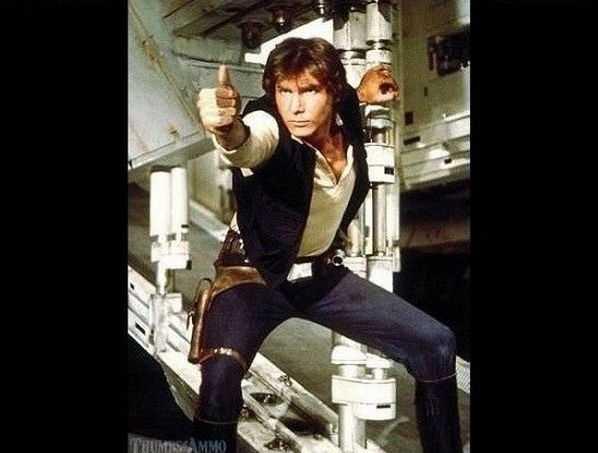 Han Solo Approves Blank Meme Template