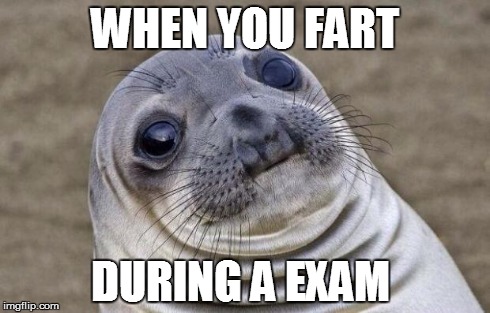 Awkward Moment Sealion | WHEN YOU FART DURING A EXAM | image tagged in memes,awkward moment sealion | made w/ Imgflip meme maker