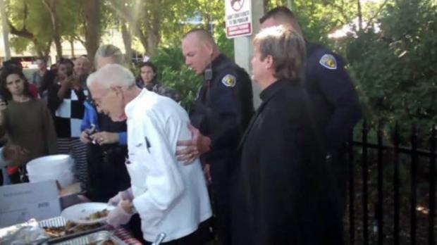 90 year old arrested feeding the homeless Blank Meme Template