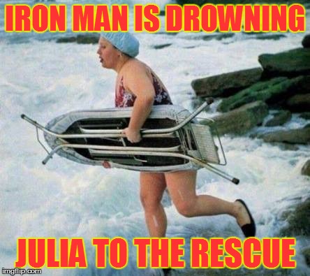 supergirl | IRON MAN IS DROWNING JULIA TO THE RESCUE | image tagged in fails,wtf | made w/ Imgflip meme maker